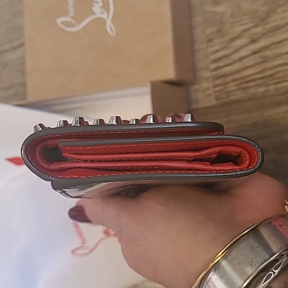 Fabulous Christian Louboutin multi color studs Paris Streets wallet giftable - Picture 5 of 15